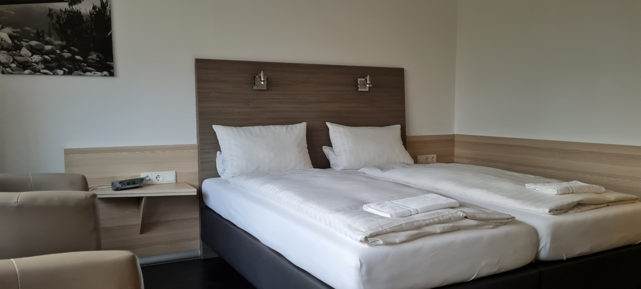 Fugenlose Wand im Friesen-Hotel in Jever