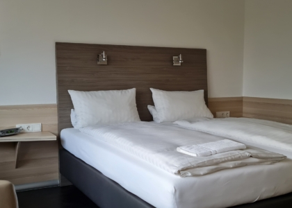 Fugenlose Wand im Friesen-Hotel in Jever