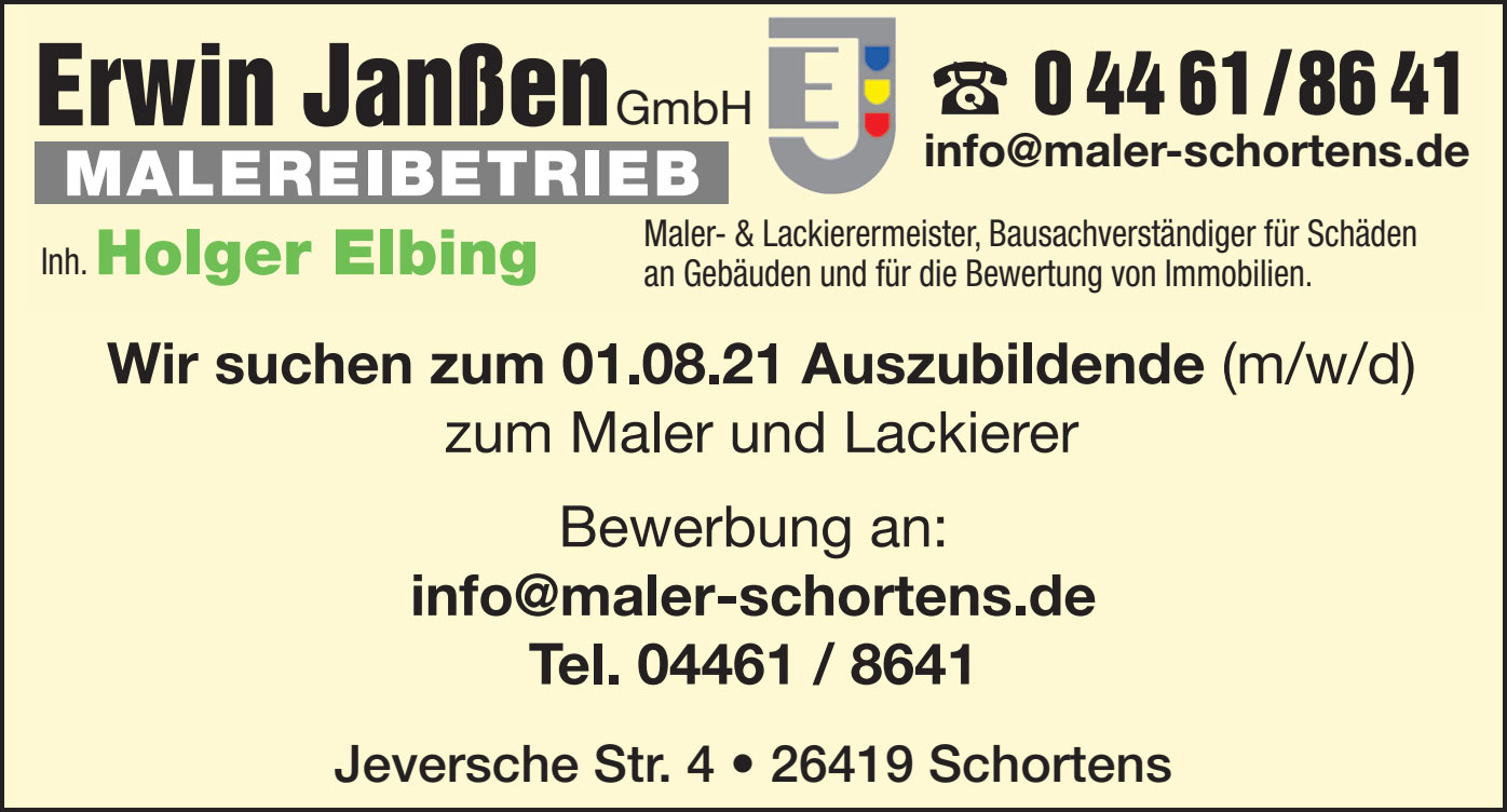 Stellenangebote, Jobs, Ausbildungsplätze / Maler und Lackierer | Erwin