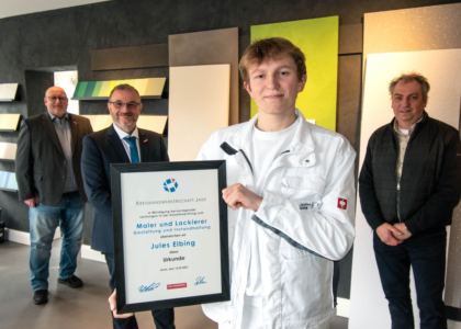 Gesellenprüfung bestanden! - Malerbetrieb Erwin Janßen in Schortens