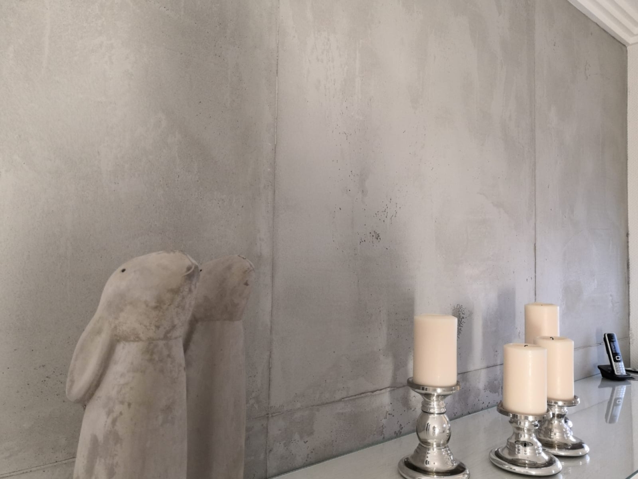 Betonoptik-Wand