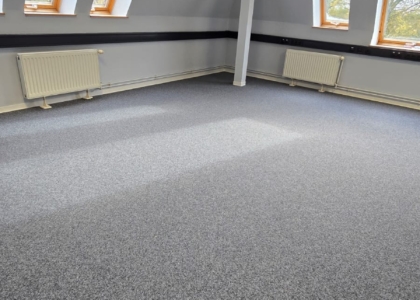 Büromodernisierung mit Filz Teppichboden