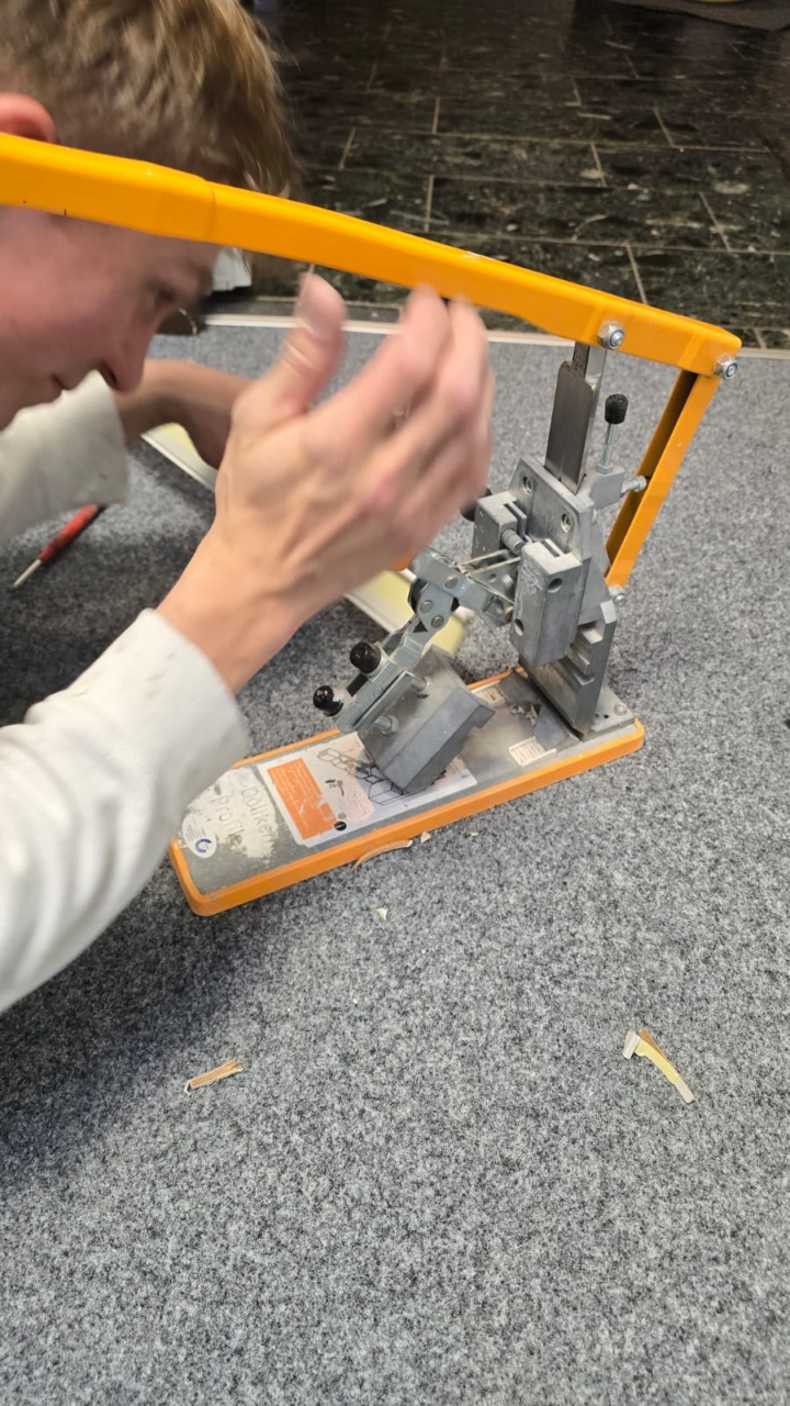 Büromodernisierung mit Filz Teppichboden