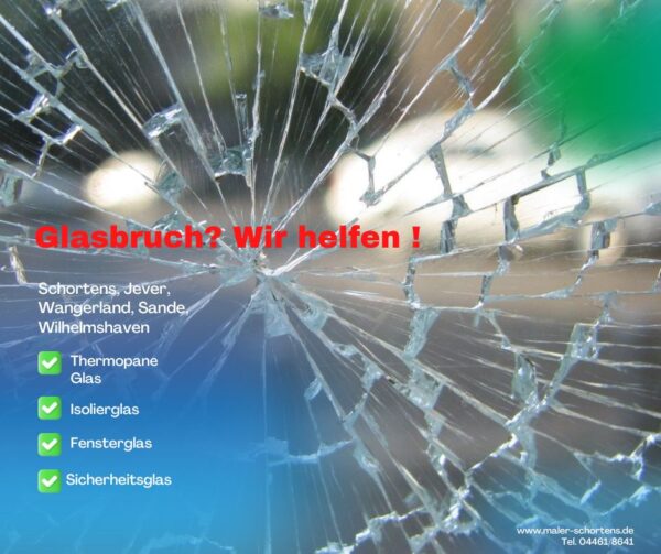 Glasbruch Wir helfen !