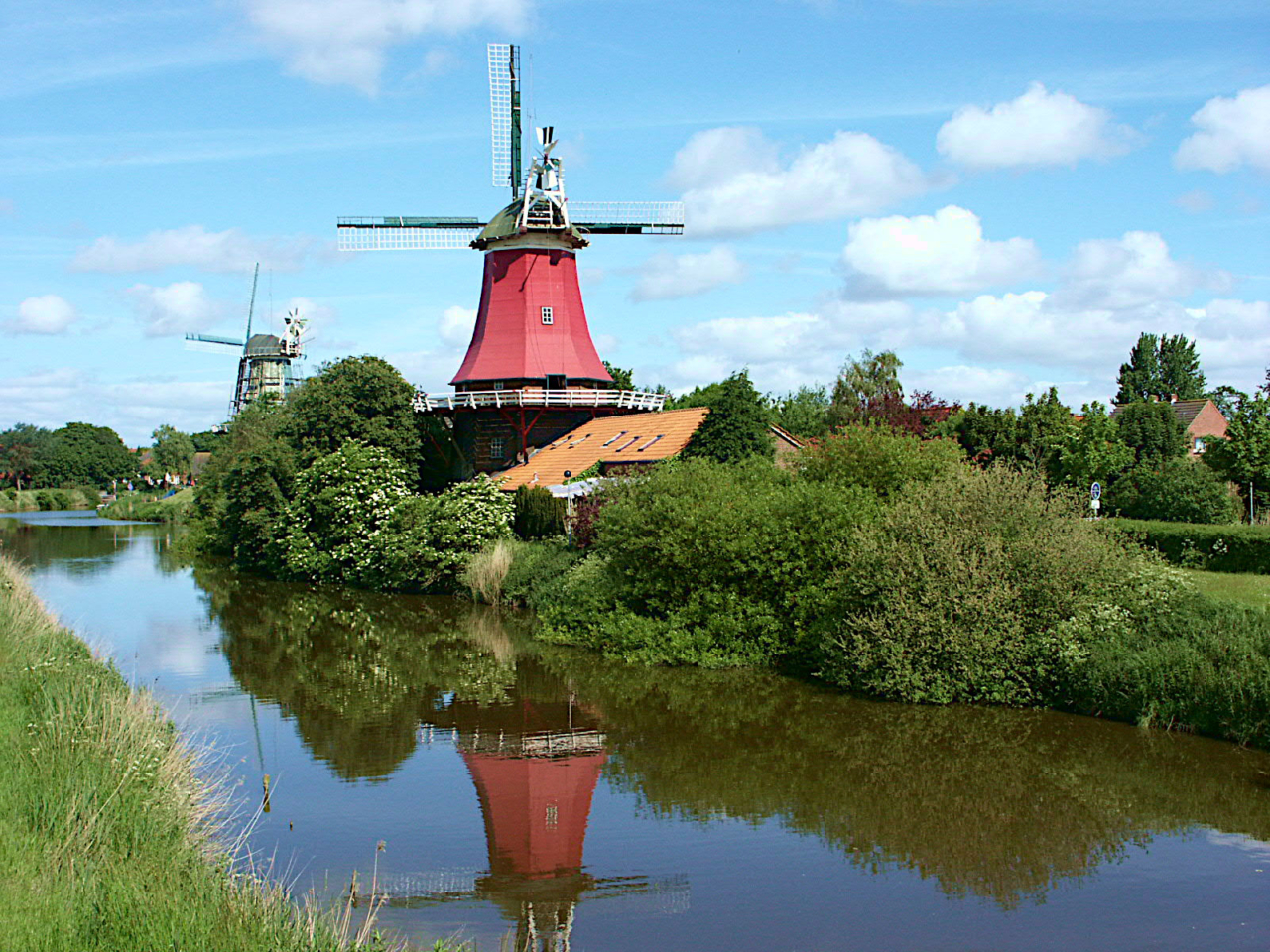 Greetsiel Zwillings Windmühlen