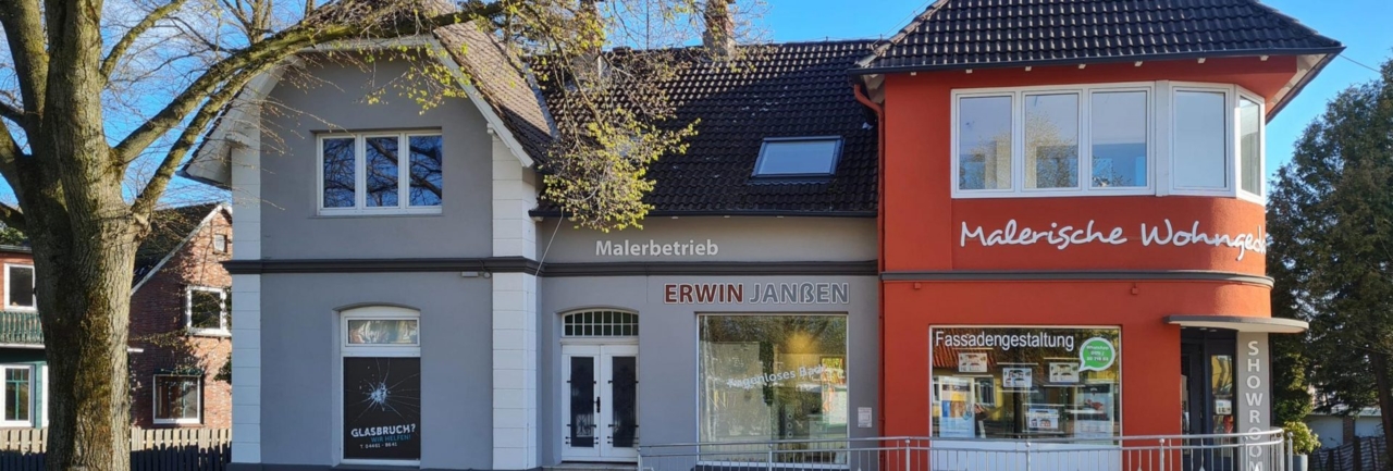 Firmengebäude Malerbetrieb Erwin Janssen in Schortens