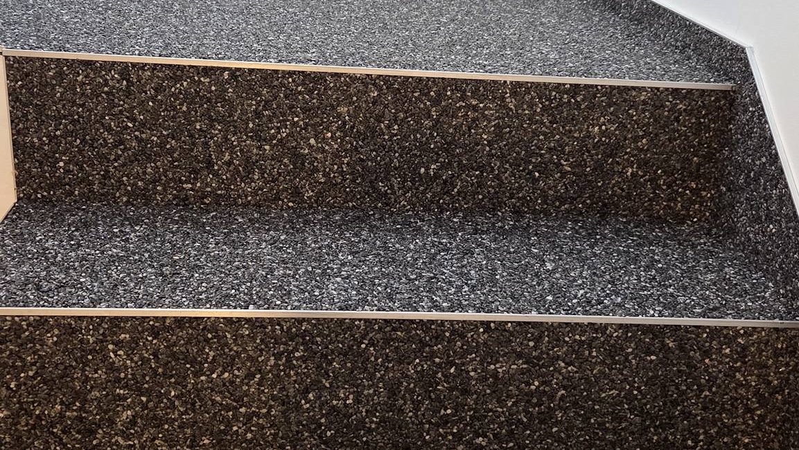 Steinteppich auf der Treppe