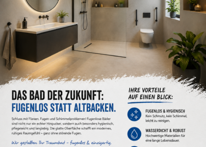 Bad ohne Fliesen