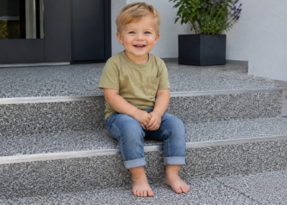 Steinteppich Treppe