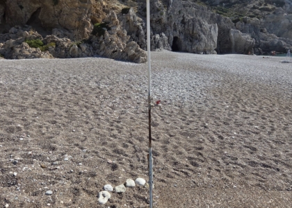 Steinteppich am Strand von Griechenland 03