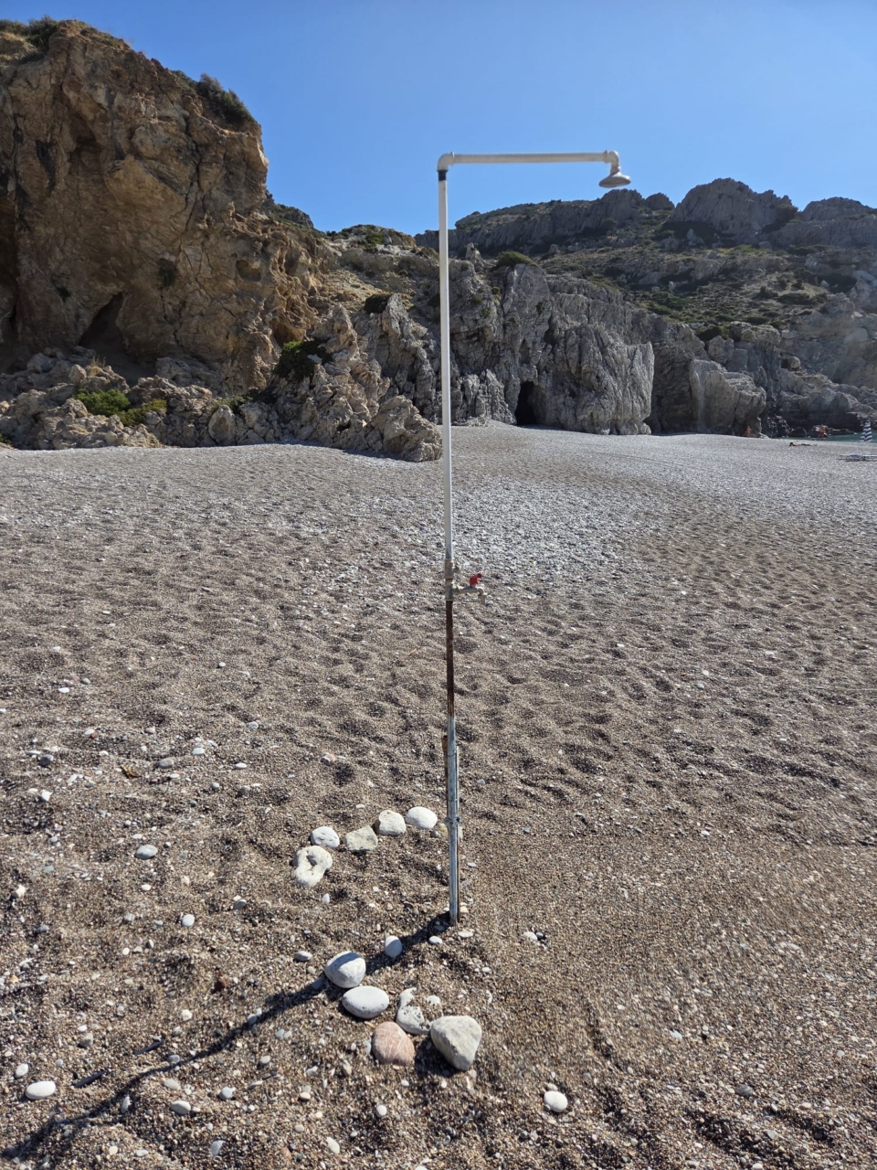 Steinteppich am Strand von Griechenland 03